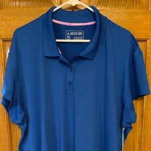 Arctic Cool Women 3XL Blue SS Blue Polo shirt NWT